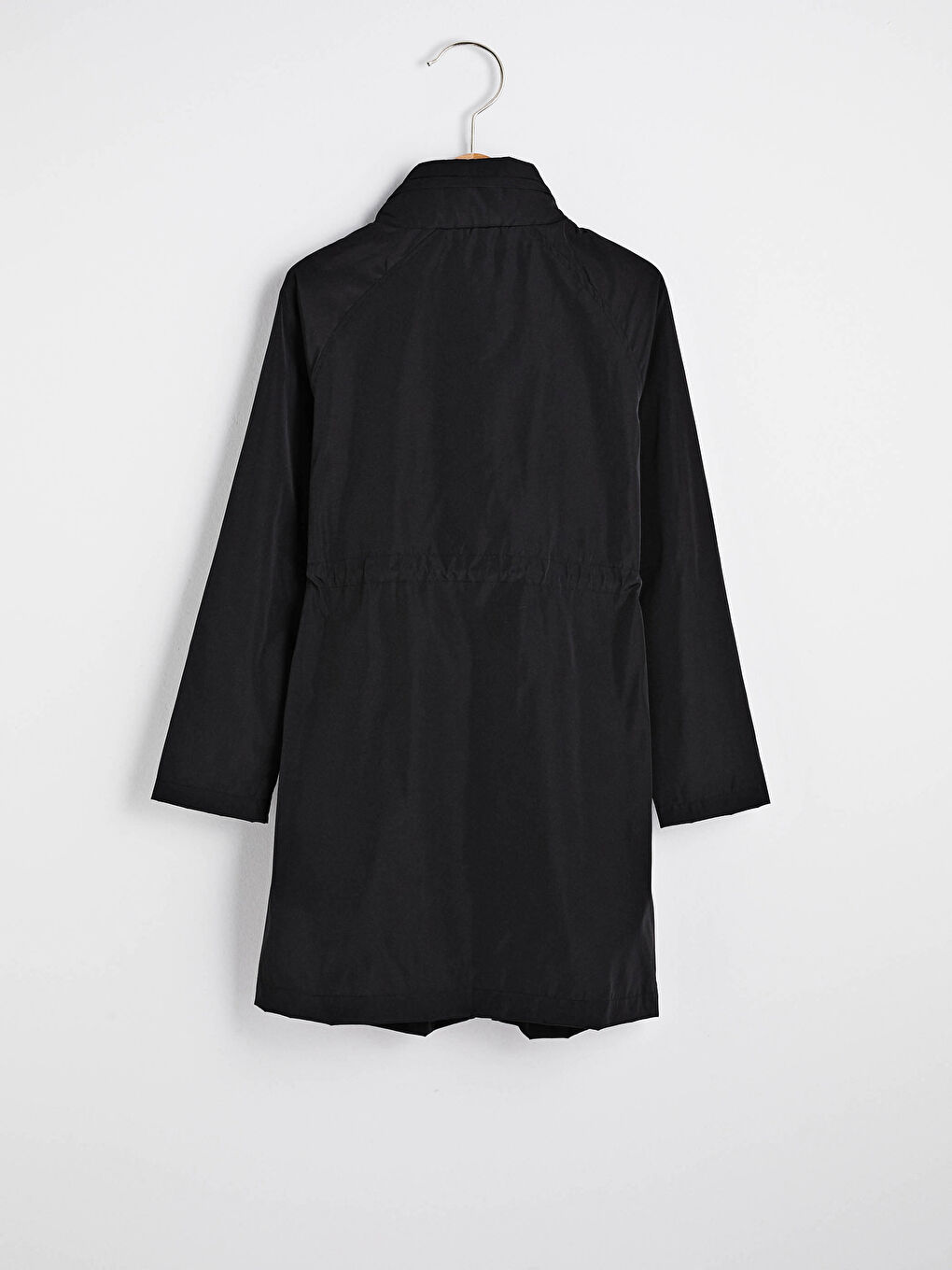 Әйелдерге арналған ұзын жеңді биік жағалы қалтасы бар жаңбырға арналған күрте-6