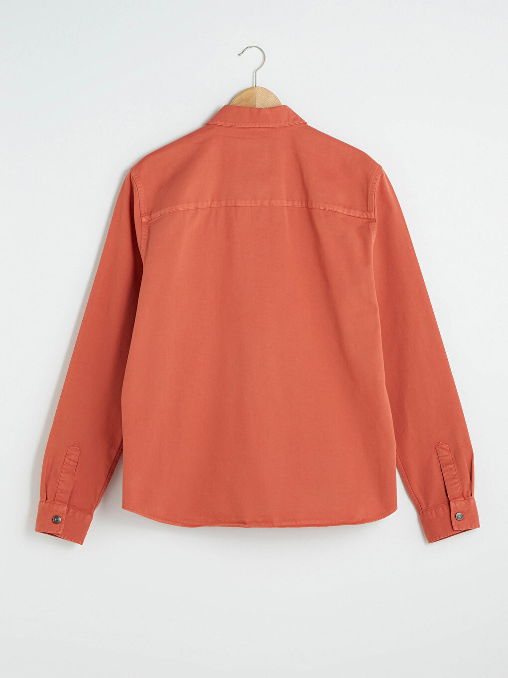 Turuncu Regular Fit Uzun Kollu Erkek Gömlek-2