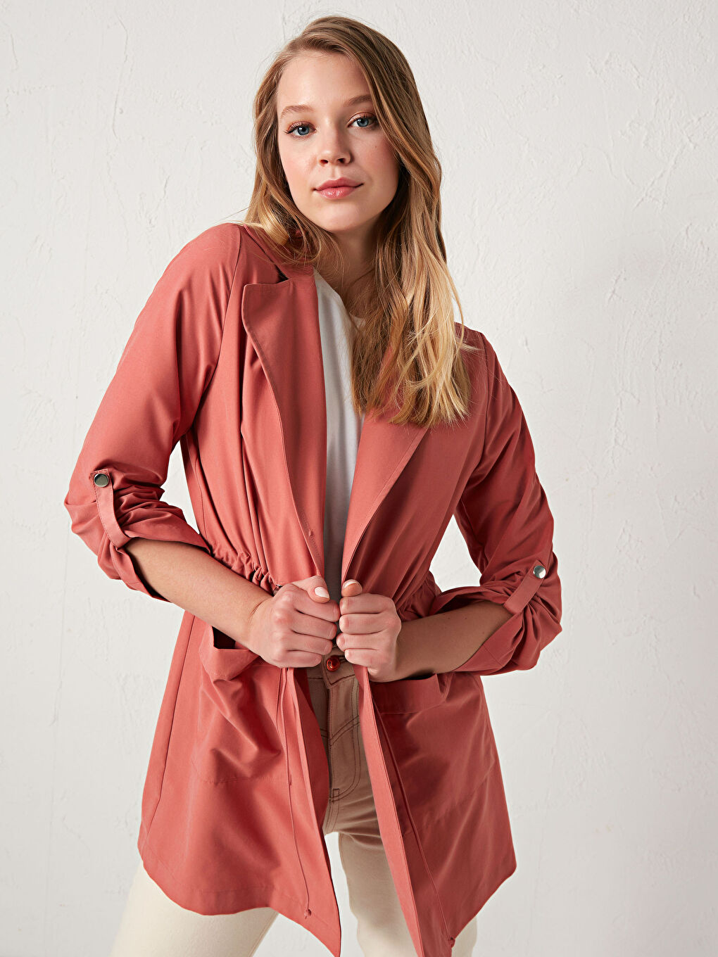 LCWAIKIKI Classic Fastening Detailed Waist Trenchcoat -S1CP40Z8-RKM