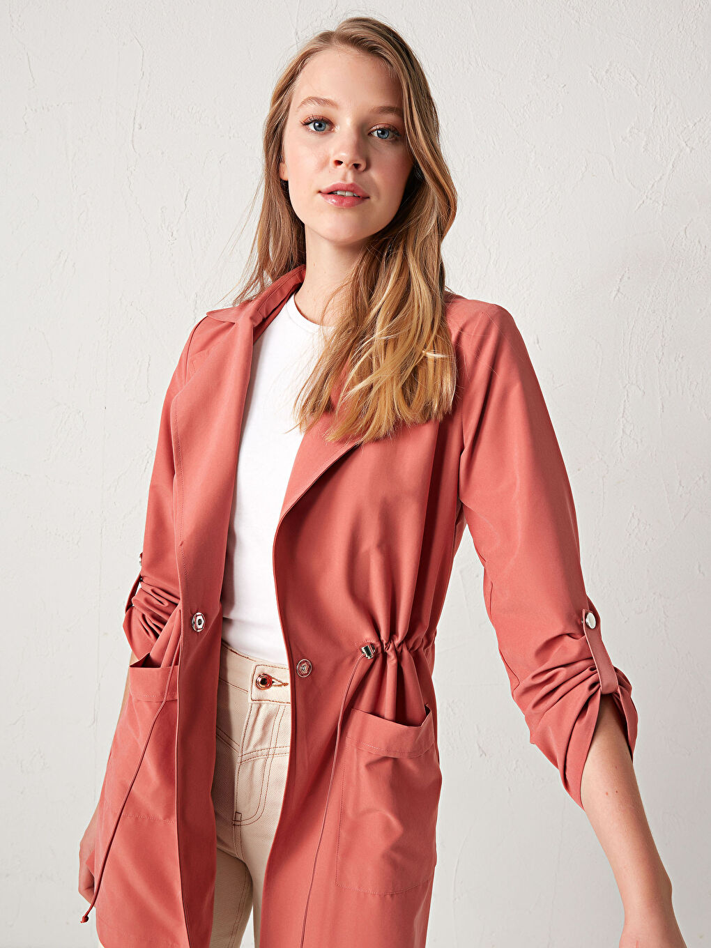LCWAIKIKI Classic Fastening Detailed Waist Trenchcoat -S1CP40Z8-RKM