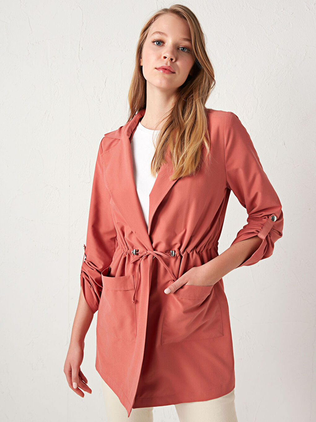 LCWAIKIKI Classic Fastening Detailed Waist Trenchcoat -S1CP40Z8-RKM