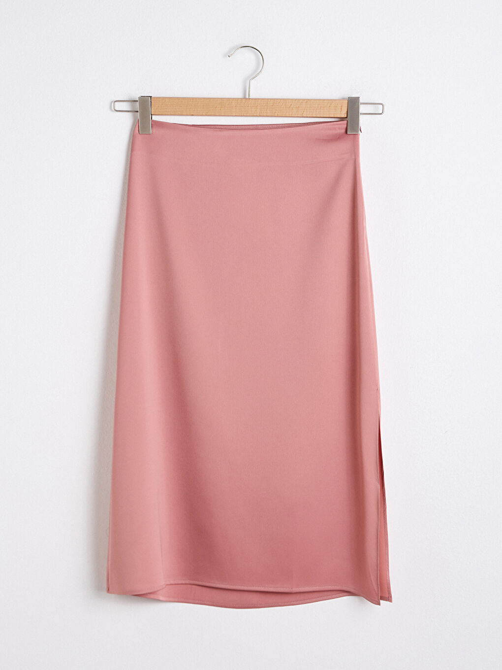 Fustă din Satin cu Croială Dreaptă-5