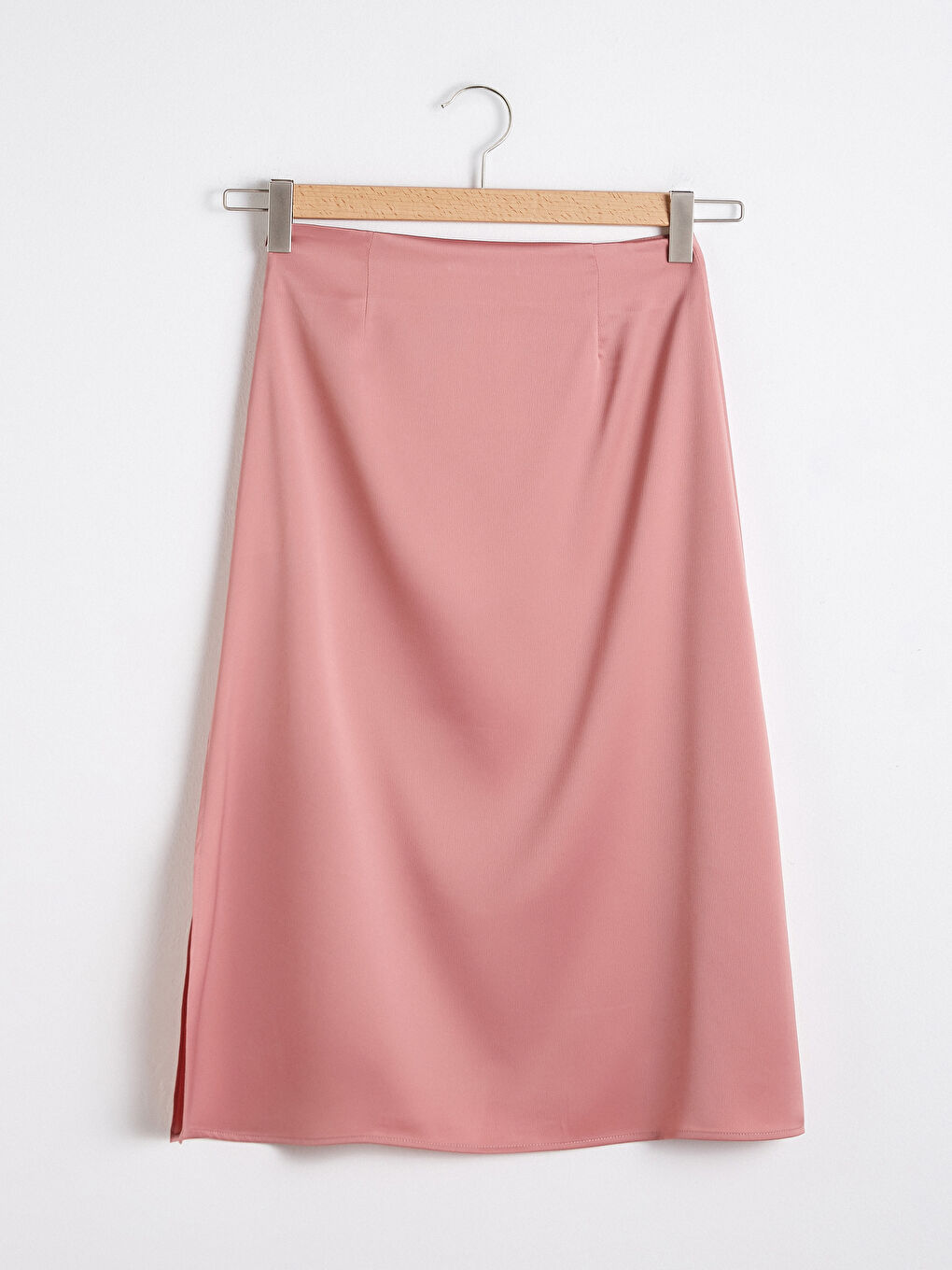 Fustă din Satin cu Croială Dreaptă-6