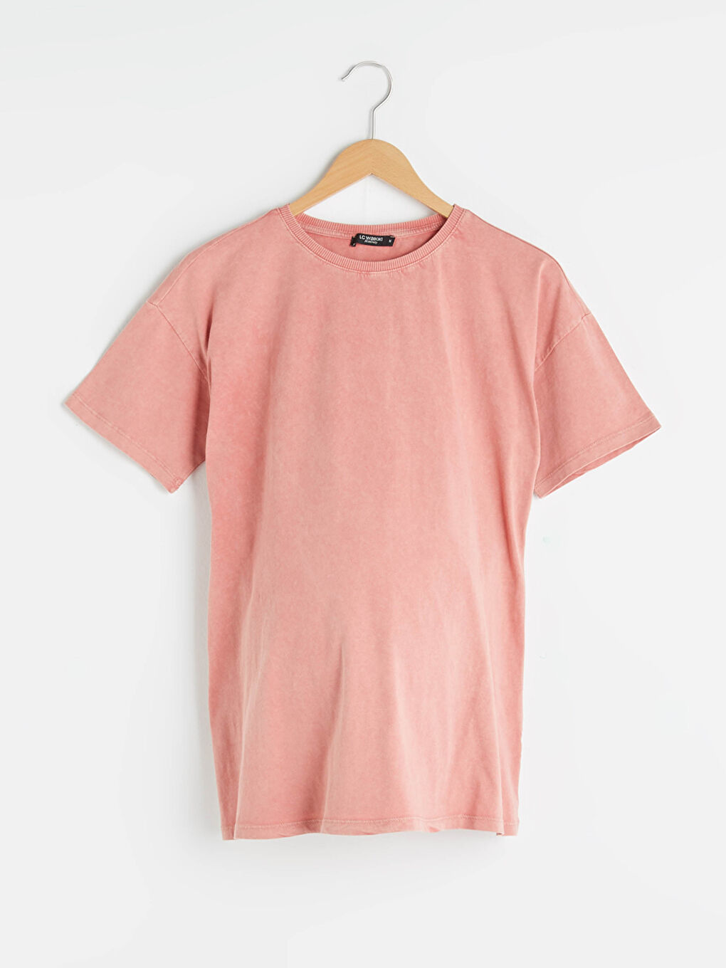 تي شيرت حوامل قطن كم قصير ياقة دائرية قصة عادية-5