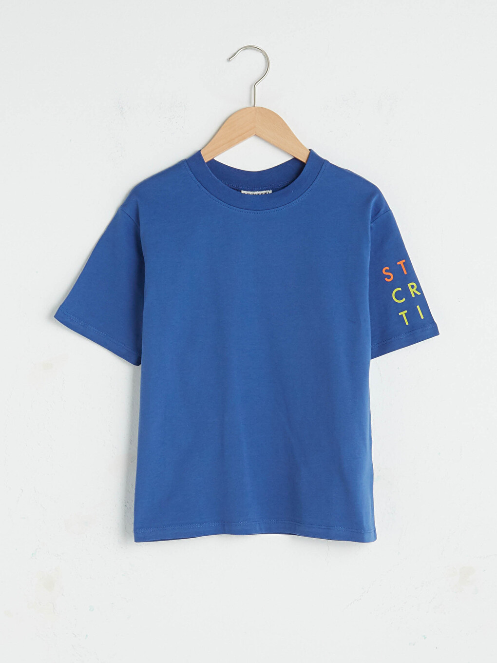Crew Neck Basic Short Sleeve Girls' T-Shirt