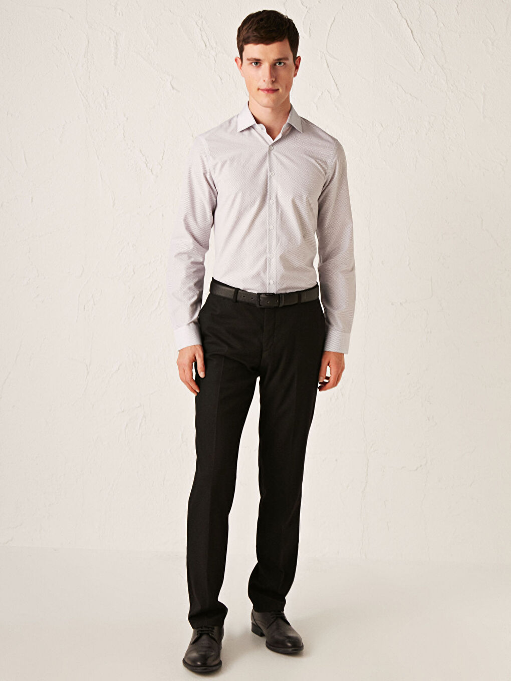 Chemise Slim Fit à Manches Longues en Popeline-3