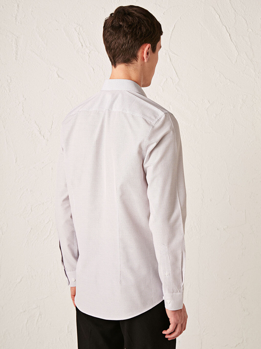 Chemise Slim Fit à Manches Longues en Popeline-4