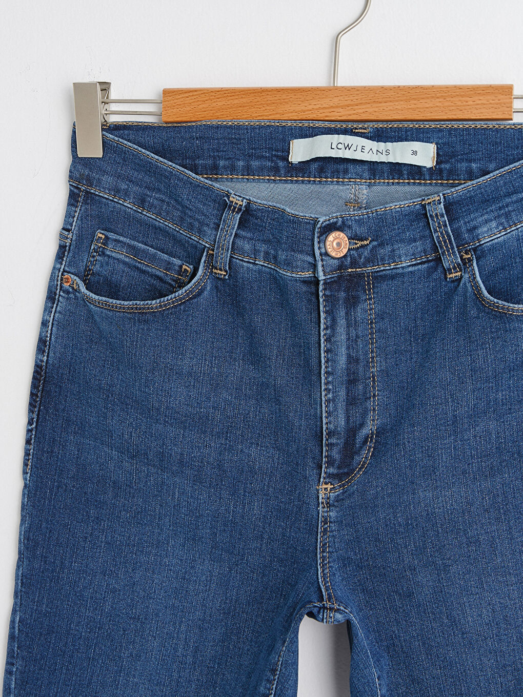 İndigo Yüksek Bel Mercury Skinny Fit Kadın Jean Pantolon-8