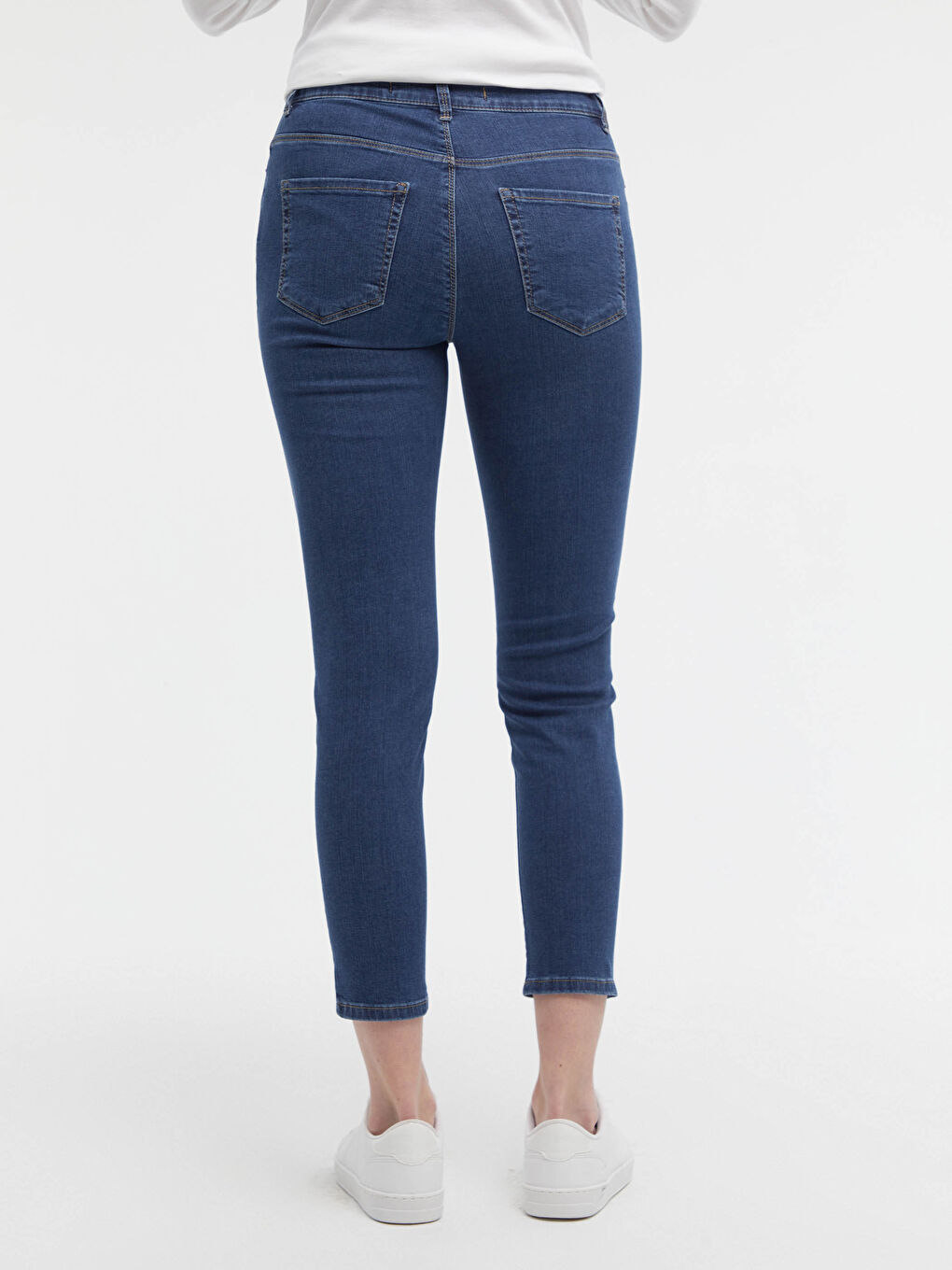 İndigo Yüksek Bel Mercury Skinny Fit Kadın Jean Pantolon-4