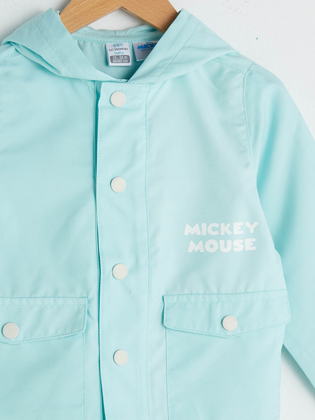 LCW baby Manteau Bébé Garçon Imprimé Mickey Mouse À Manches Longues À Capuche -S1CR63Z1-G5Q