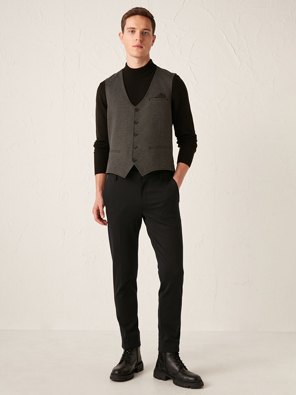 Slim Fit Classic Vest-3