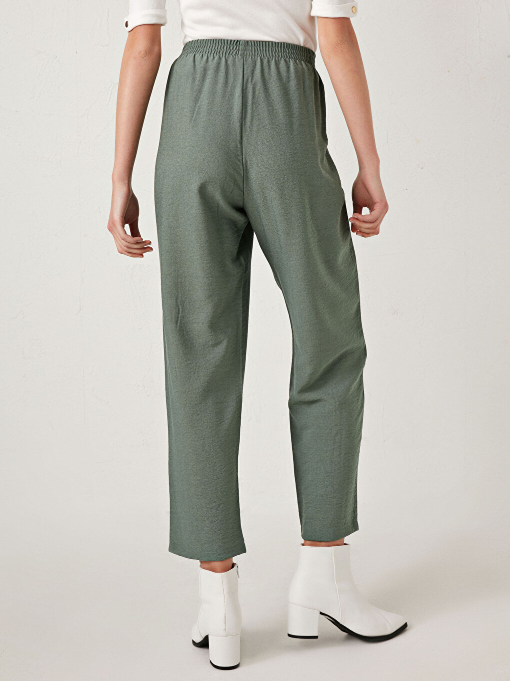 Elasticated Waist Women's Trousers-5