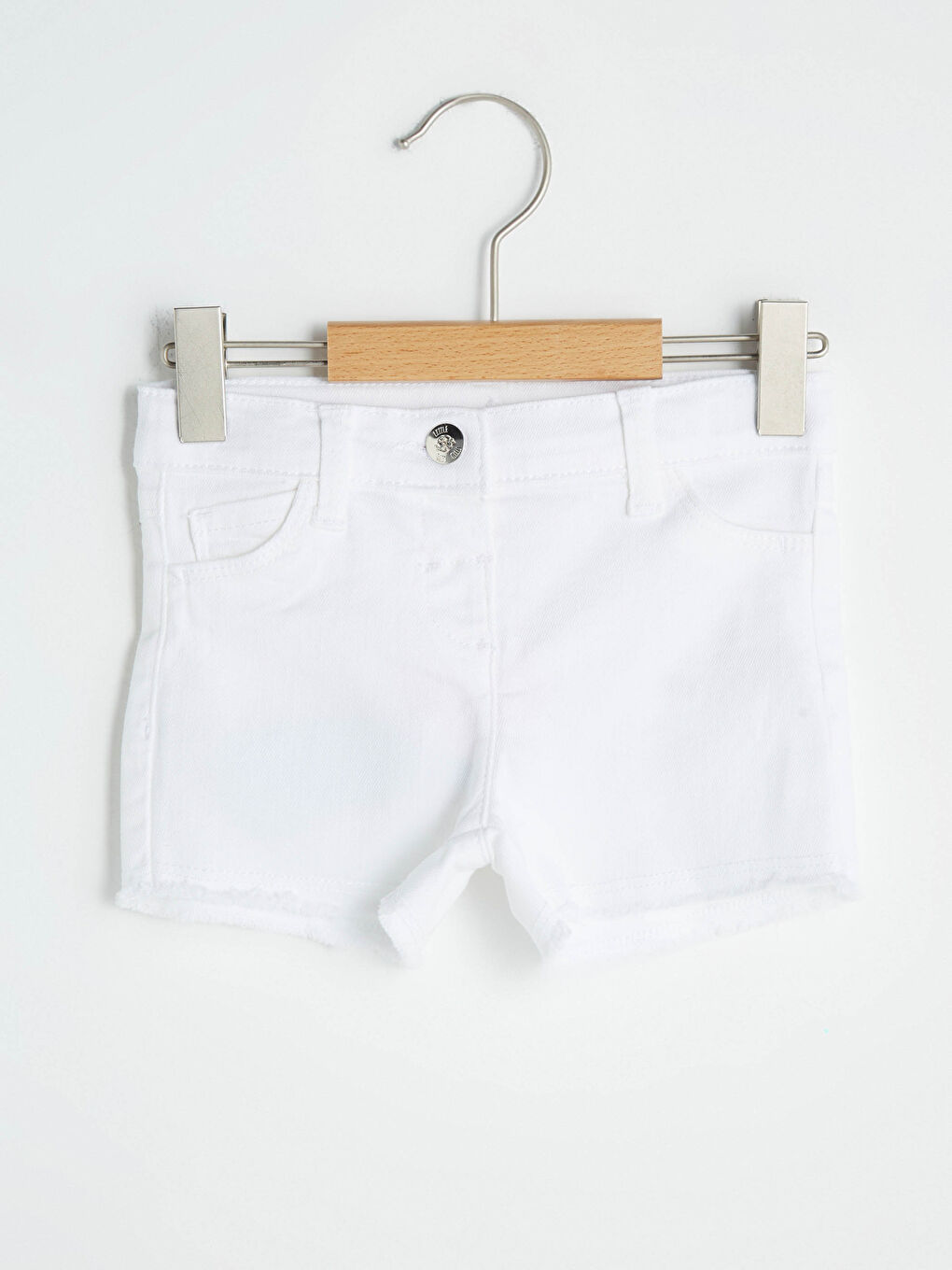 Shorts Basiques Confortables en Gabardine pour Bébé Fille