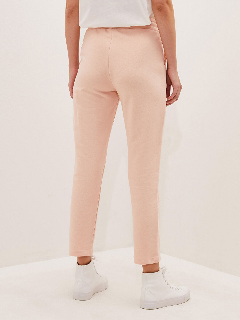 Pantalon de survêtement à taille élastiquée pour Femmes-4
