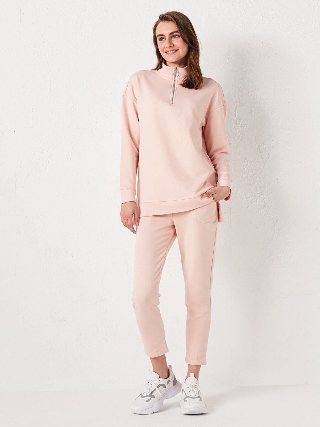 Pantalon de survêtement à taille élastiquée pour Femmes-5