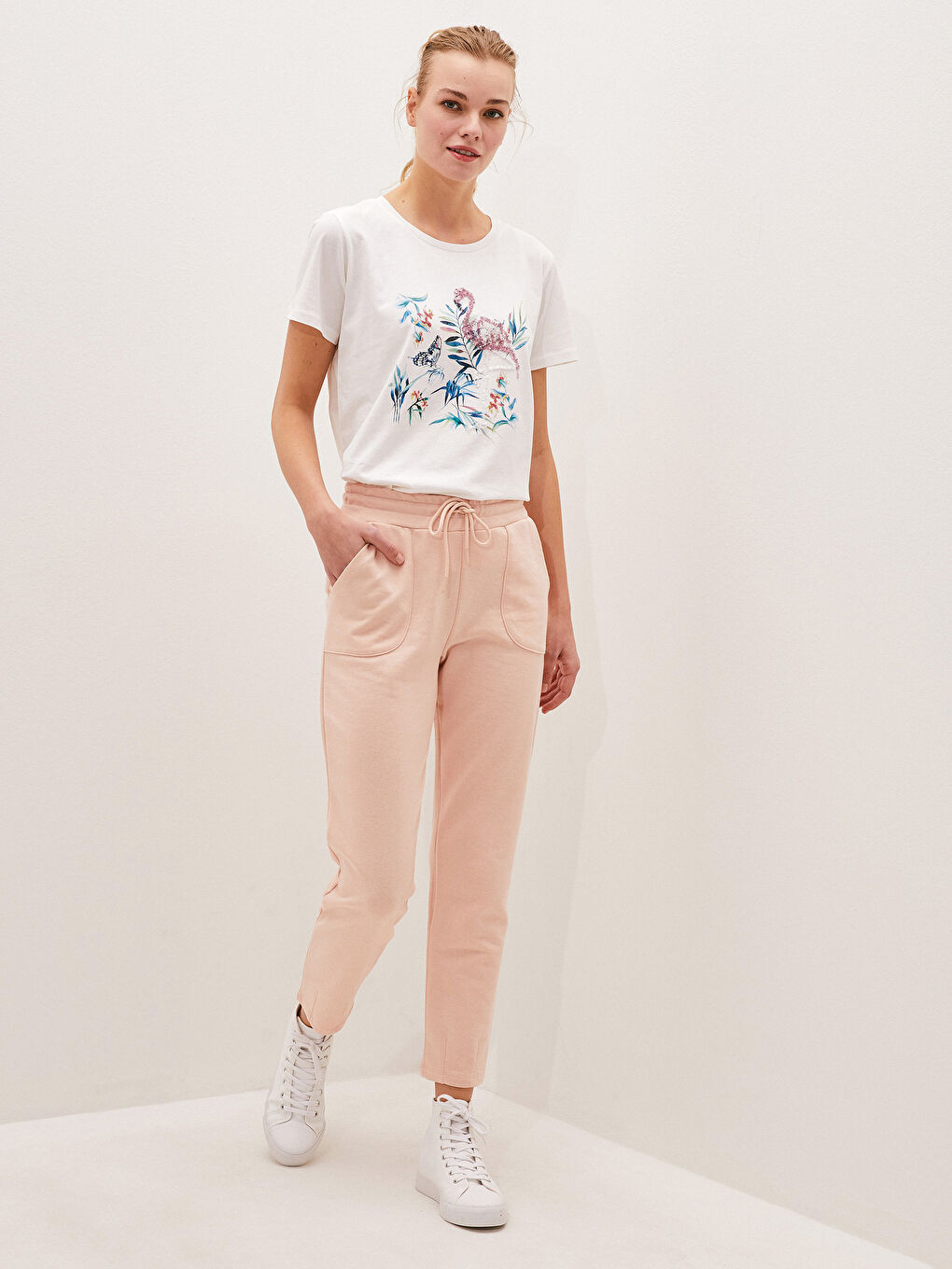 Pantalon de survêtement à taille élastiquée pour Femmes