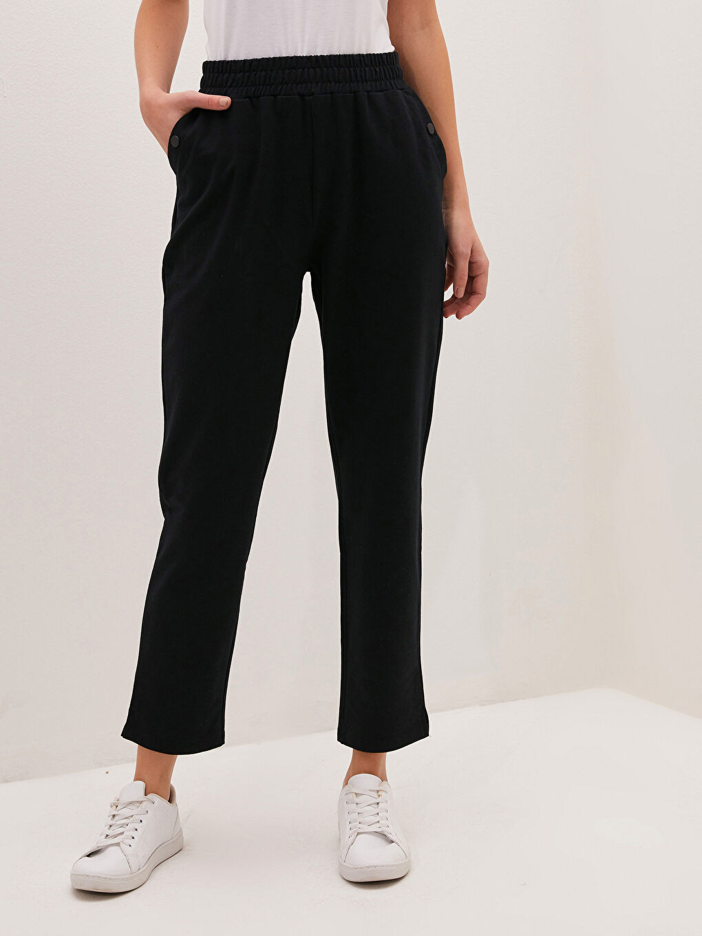Elasticated Waist Women's Sweatpants-1