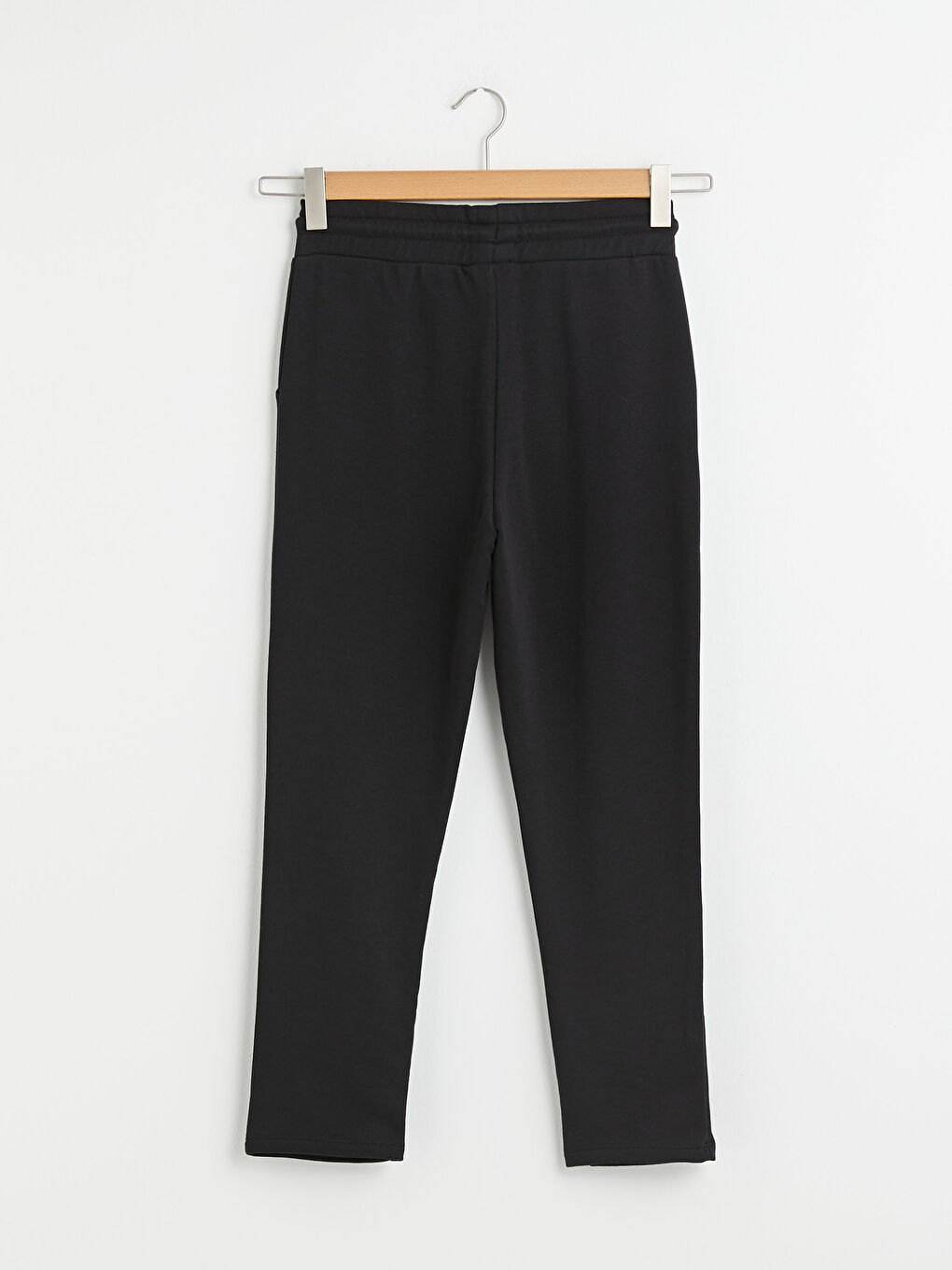 Siyah Beli Lastikli Kadın Eşofman Alt-7