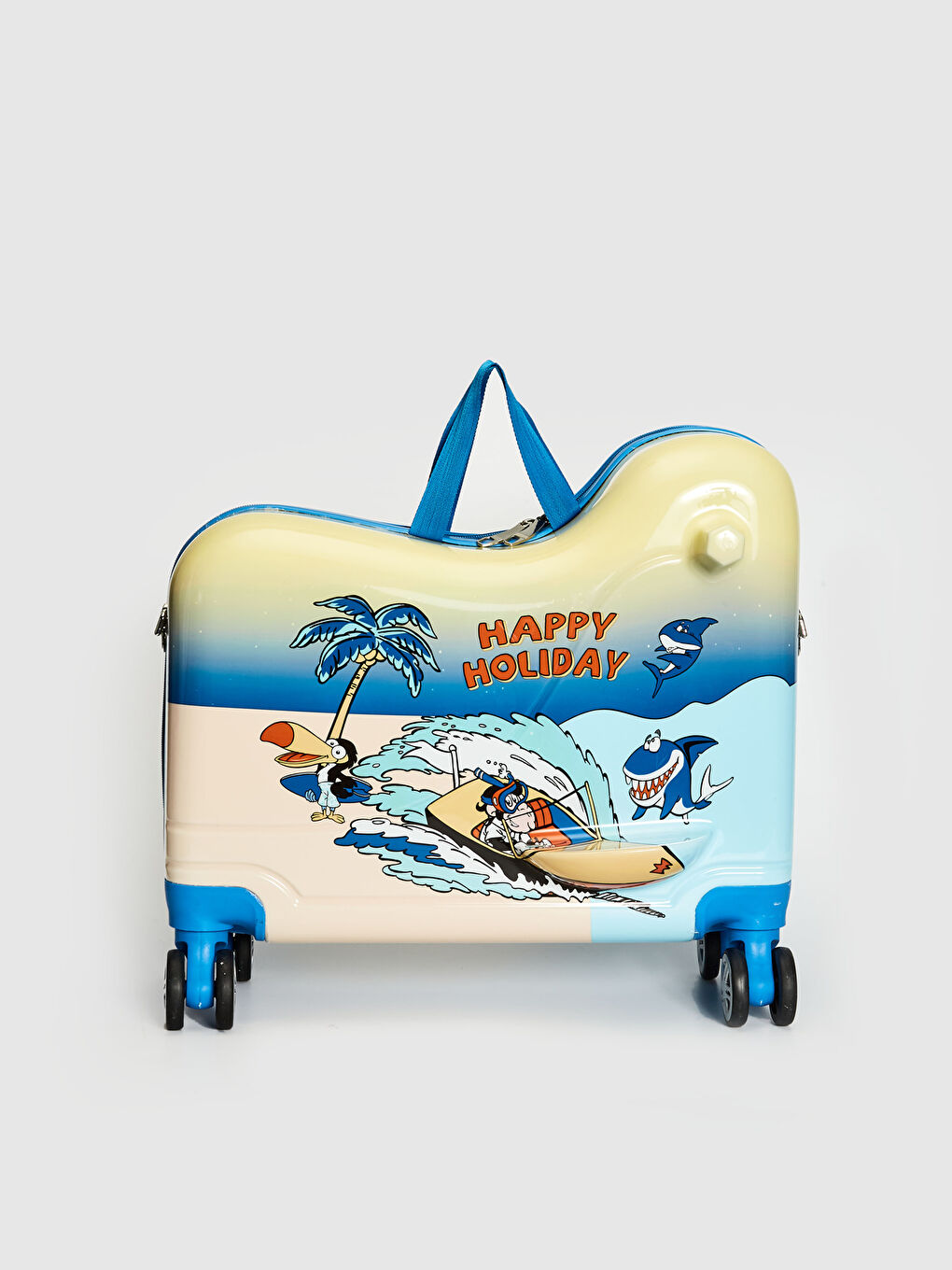 Karışık Çekçekli Baskılı Erkek Çocuk Valiz