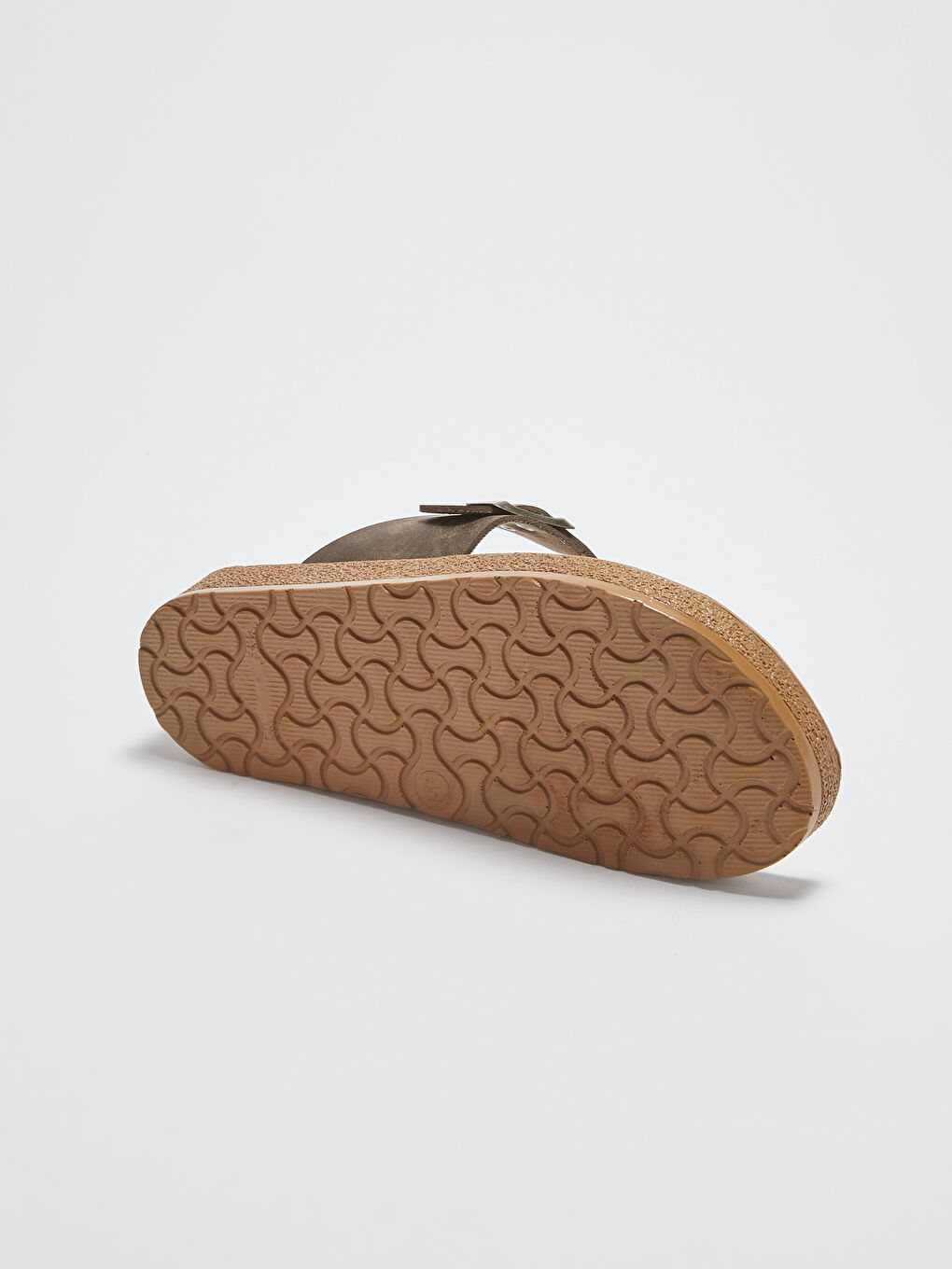 Kahverengi Toka Detaylı Erkek Parmak Arası Terlik-2