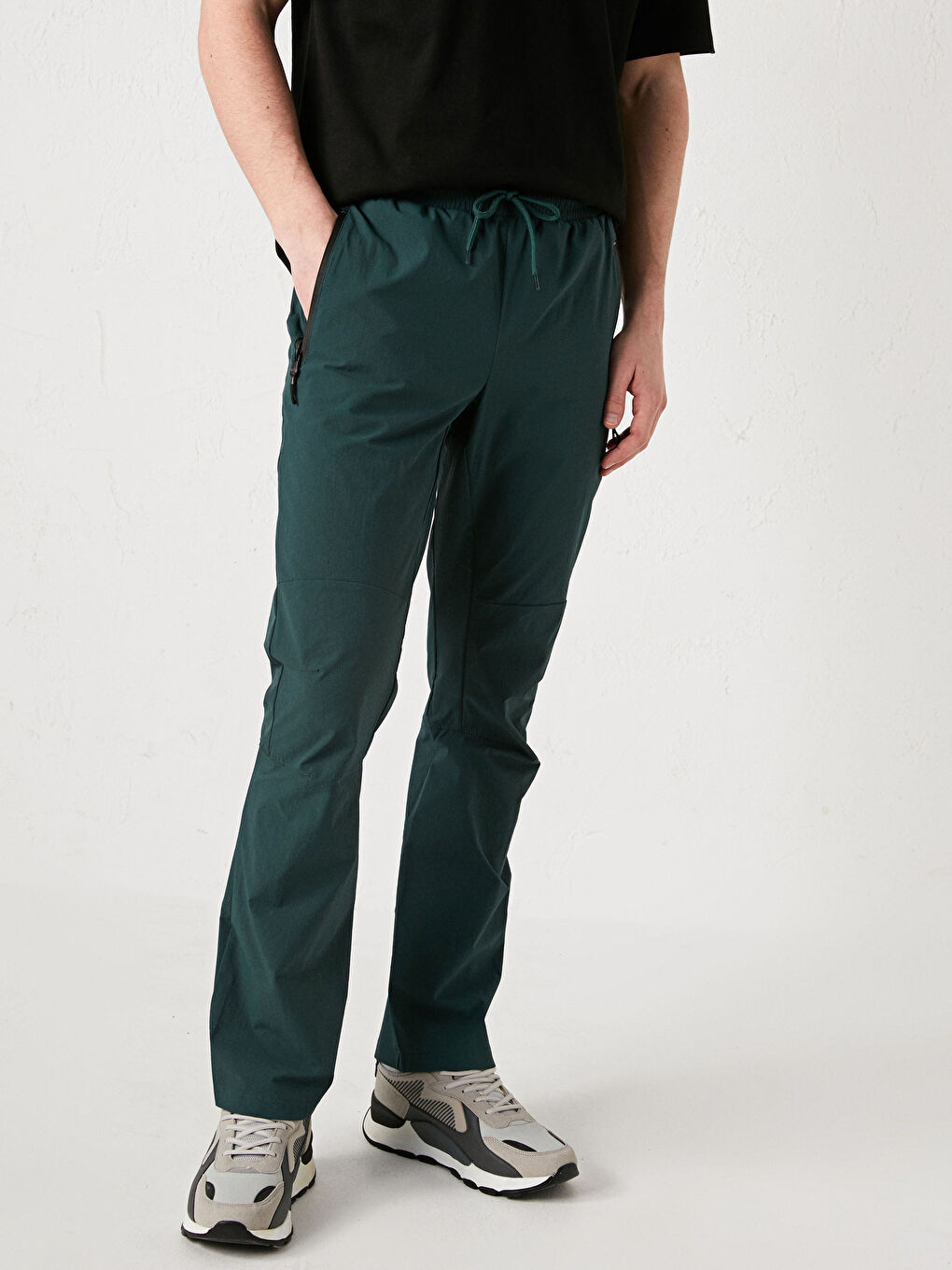 Yeşil Standart Kalıp Erkek Pantolon-7