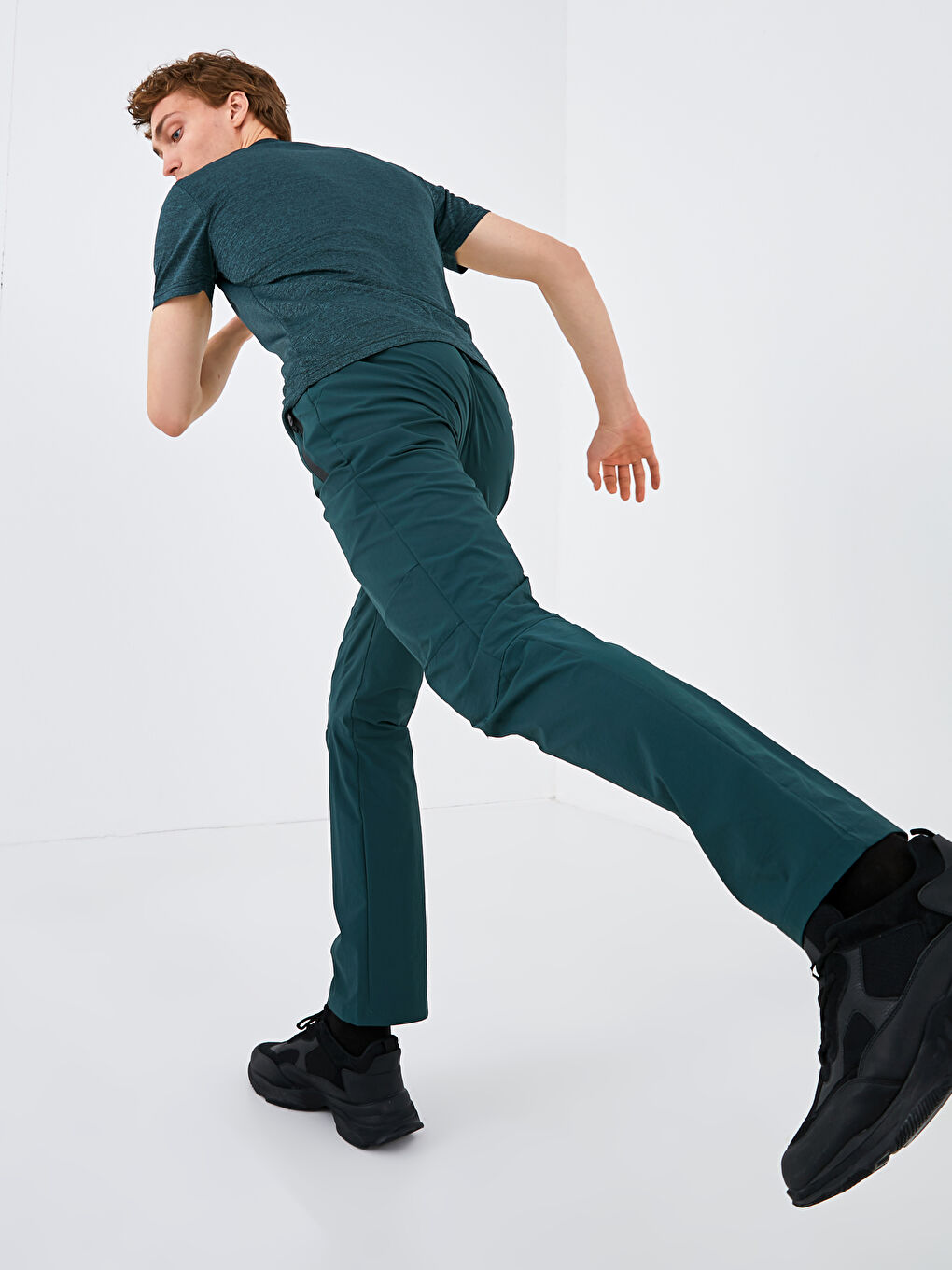 Yeşil Standart Kalıp Erkek Pantolon