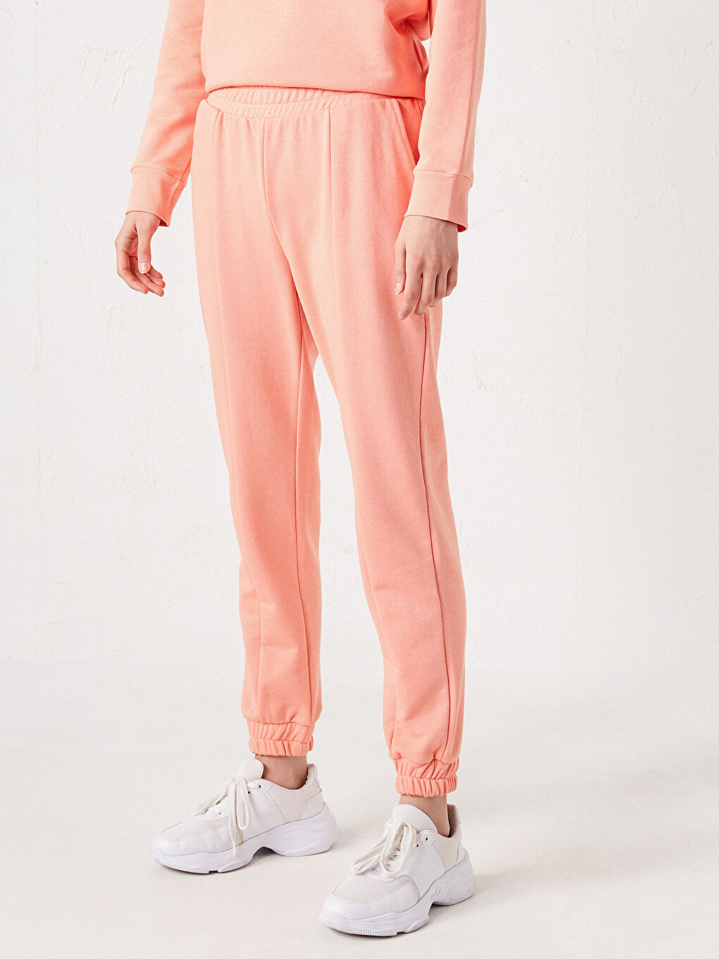 Mercan Beli Lastikli Kadın Eşofman Alt-11