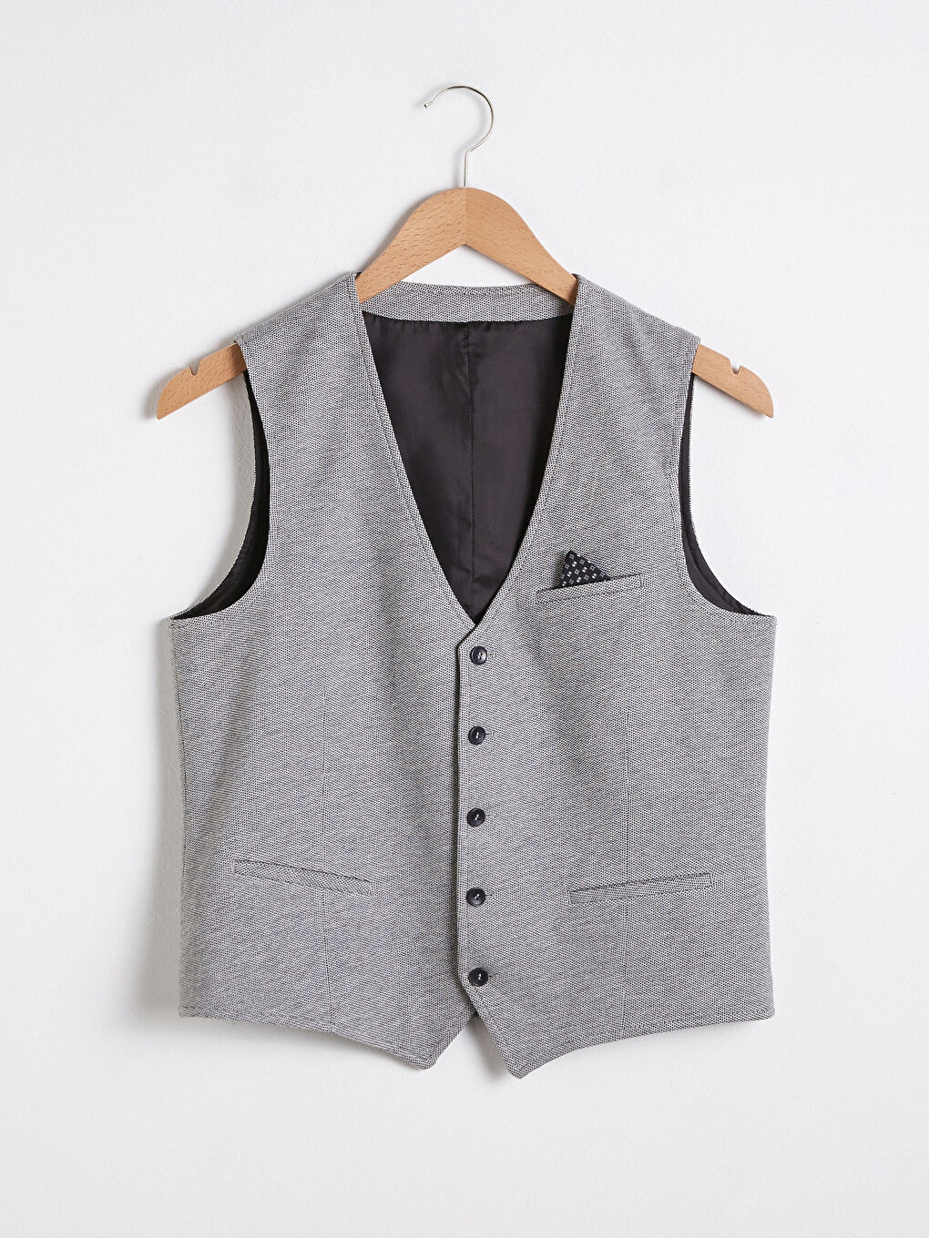 Slim Fit Classic Slim Men's Vest-6