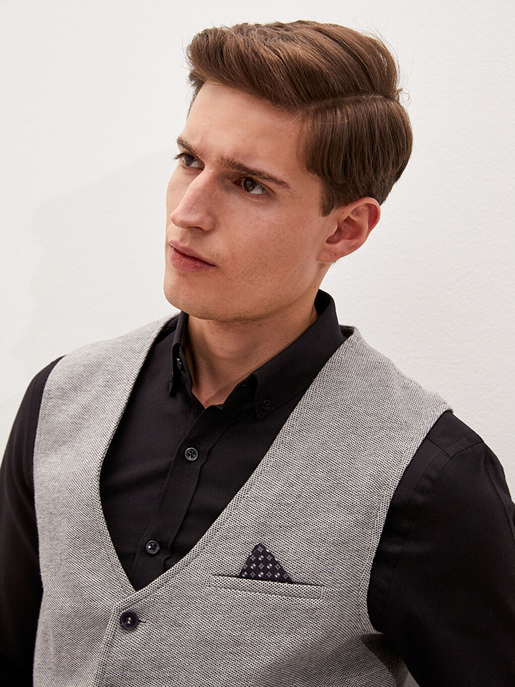 Slim Fit Classic Slim Men's Vest-1