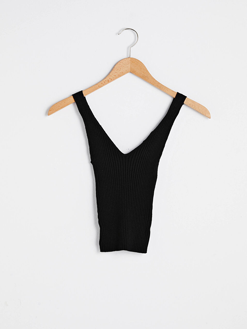 LCW Vision V-Neck Straight Strap Crop Women's Knitwear Undershirt -S1CT71Z8-CVL