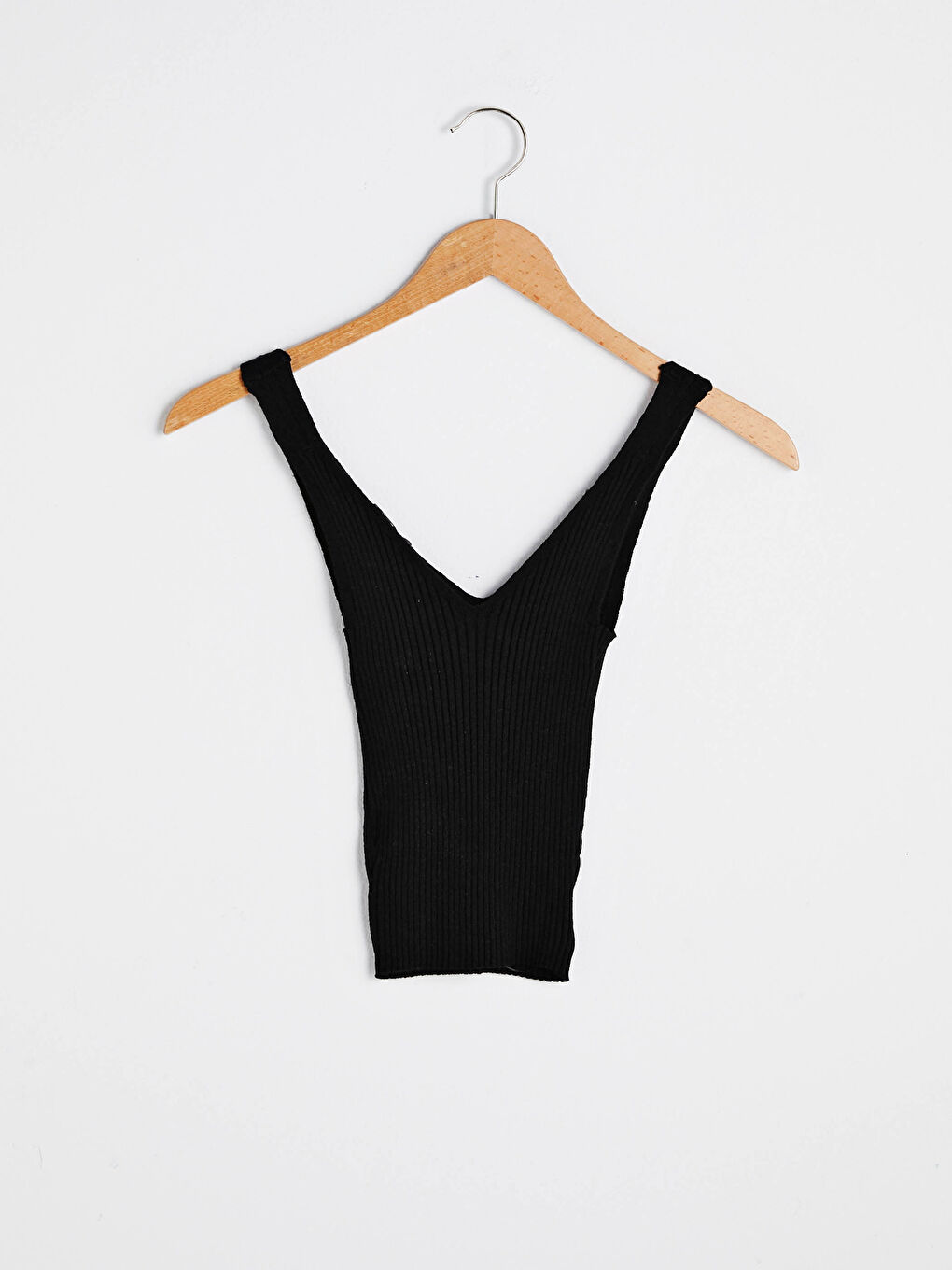 LCW Vision V-Neck Straight Strap Crop Women's Knitwear Undershirt -S1CT71Z8-CVL