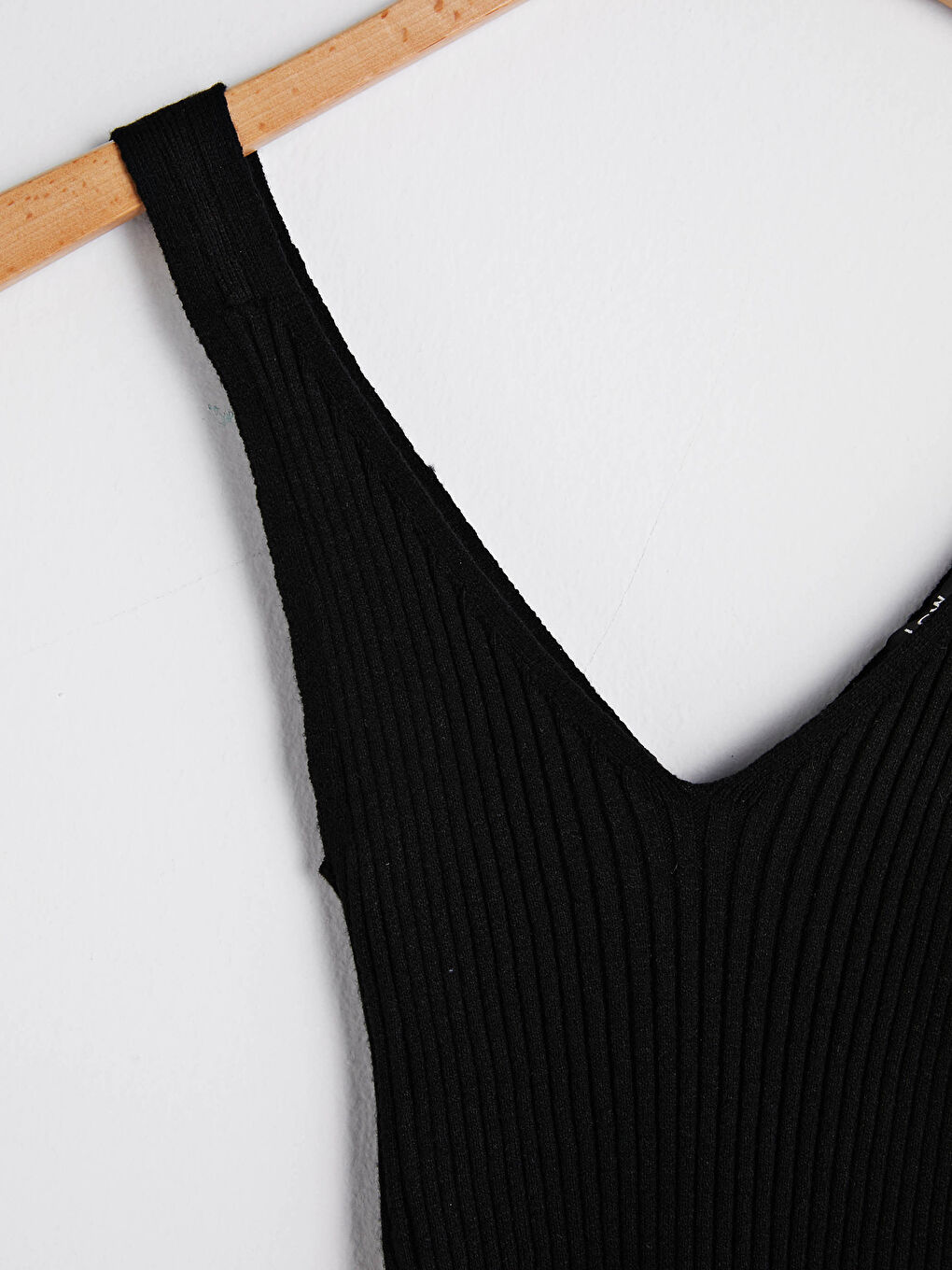 LCW Vision V-Neck Straight Strap Crop Women's Knitwear Undershirt -S1CT71Z8-CVL