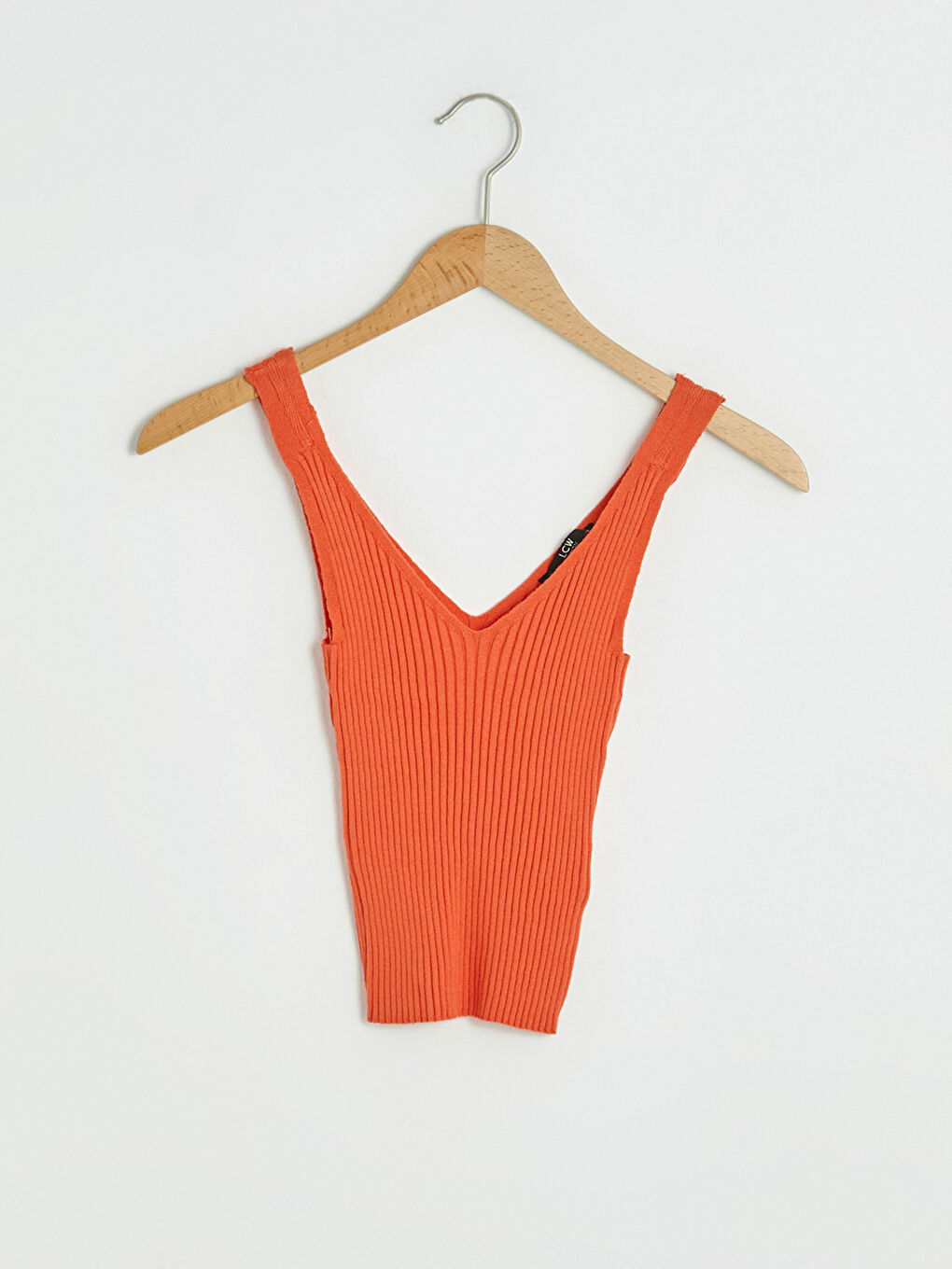 Débardeur Court à Bretelles Droites et Encolure en V pour Femmes en Tricot-8