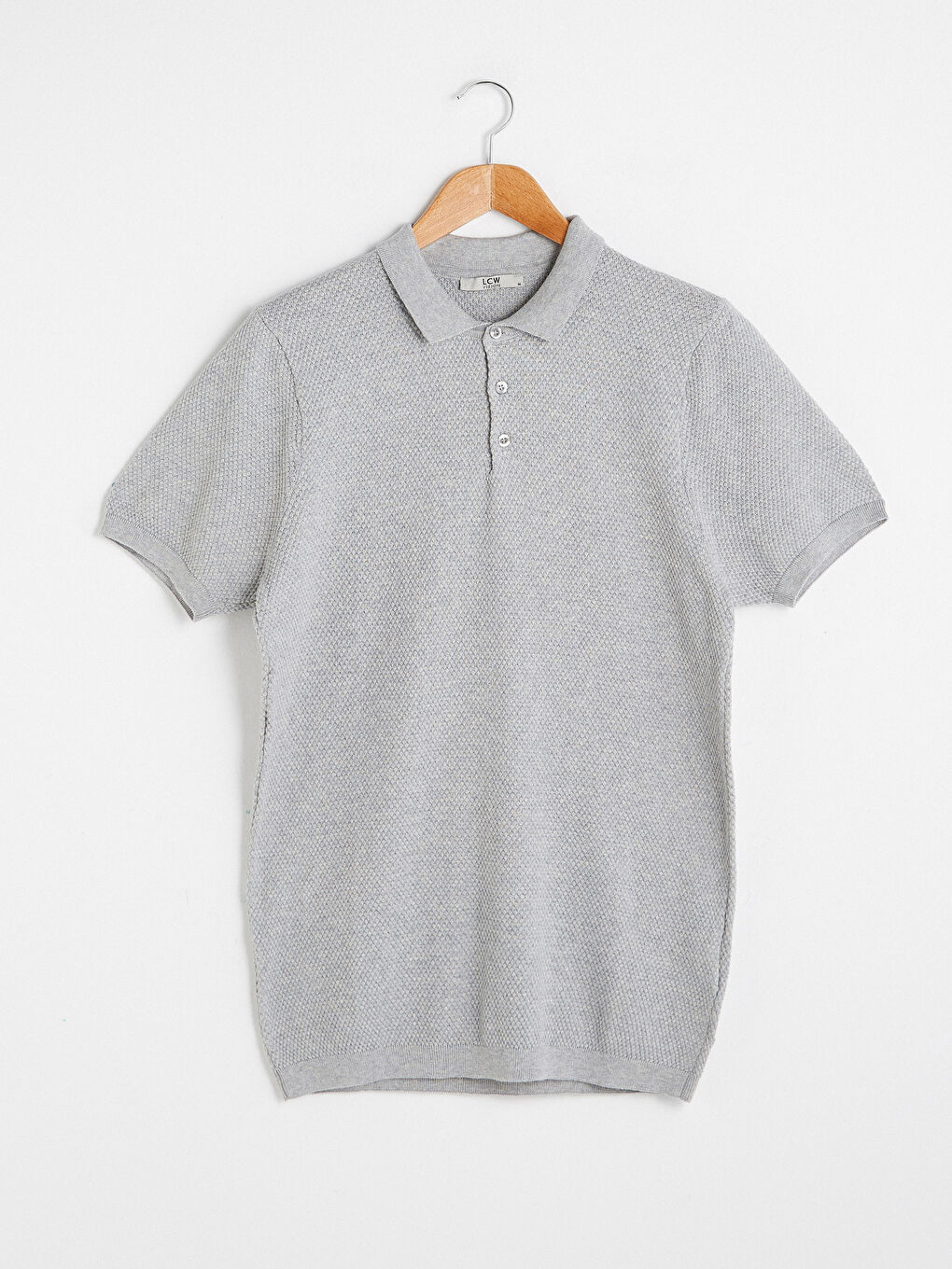 Men's Polo Collar Knitted T-Shirt-4