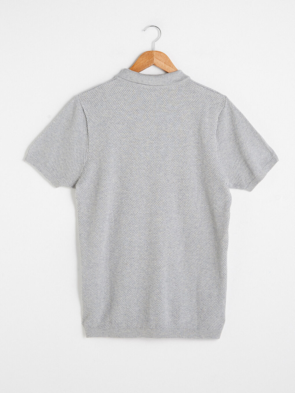 Men's Polo Collar Knitted T-Shirt-5