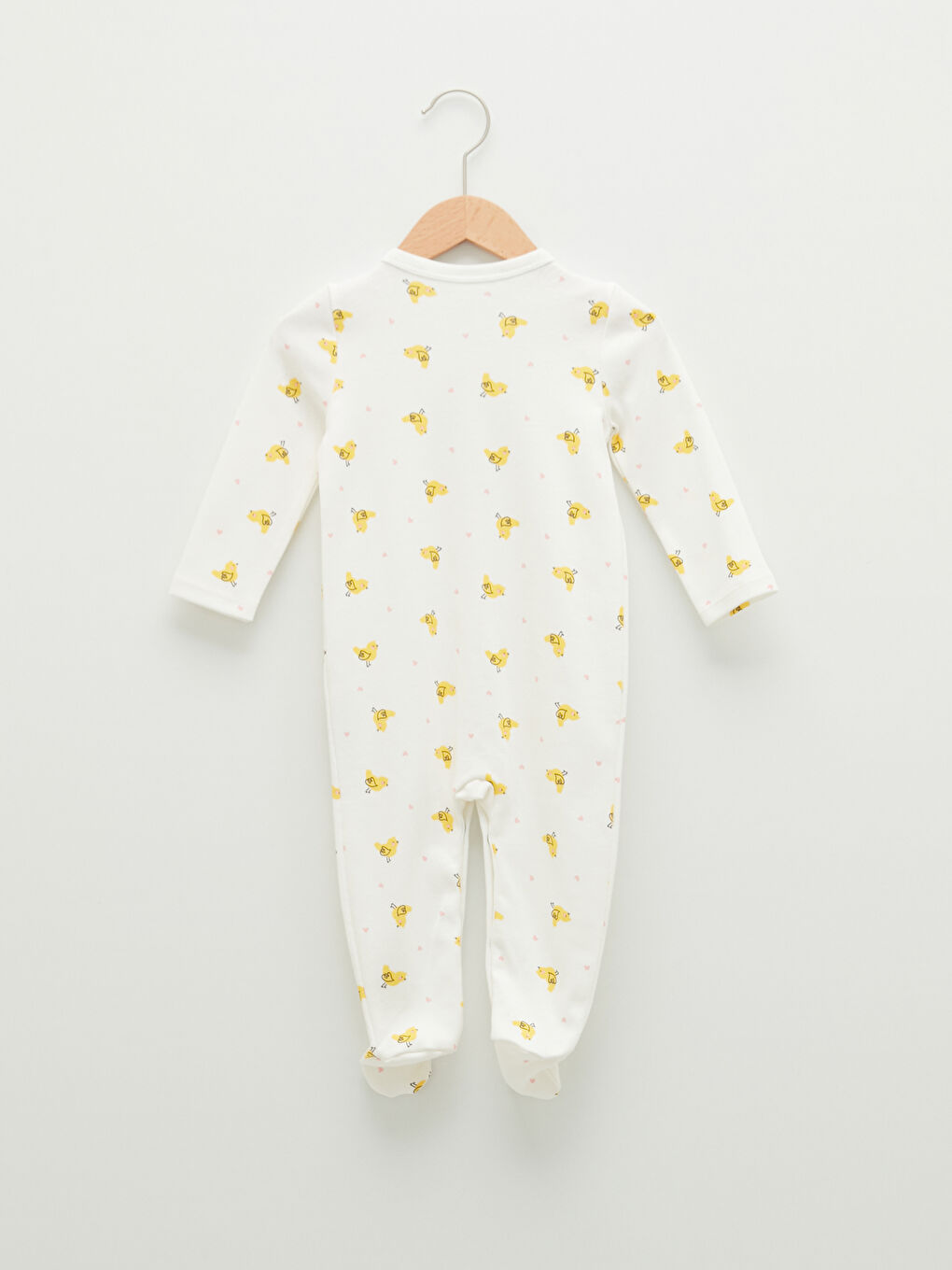 LCW baby V Neck Long Sleeve Patterned Unisex Baby Rompers -S1CU13Z1-LRA