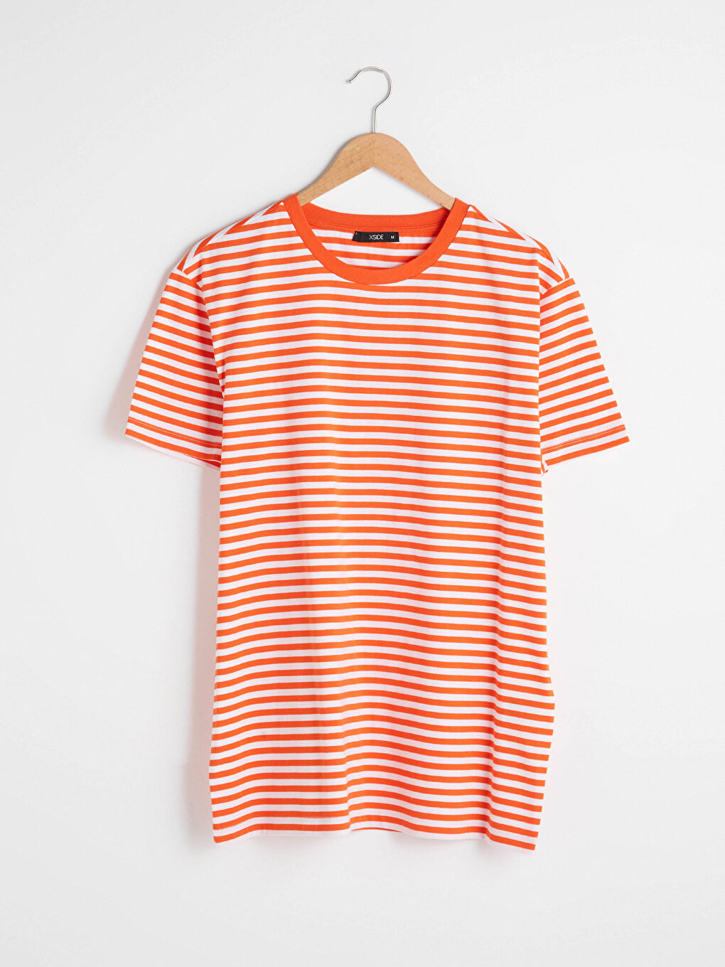 Crew Neck Short Sleeve Striped Jersey Men's T-Shirt-6