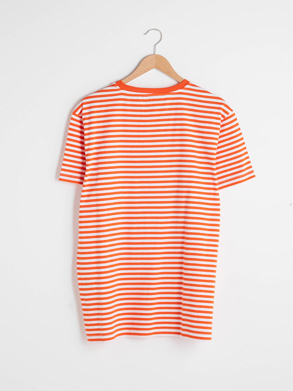 Crew Neck Short Sleeve Striped Jersey Men's T-Shirt-7