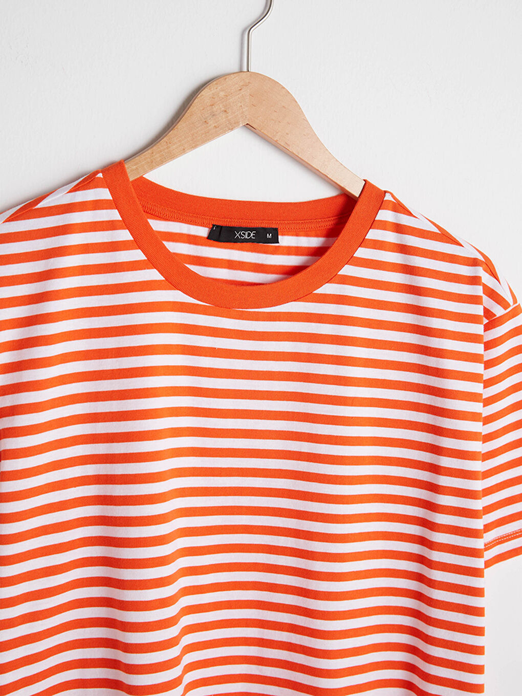 Crew Neck Short Sleeve Striped Jersey Men's T-Shirt-8