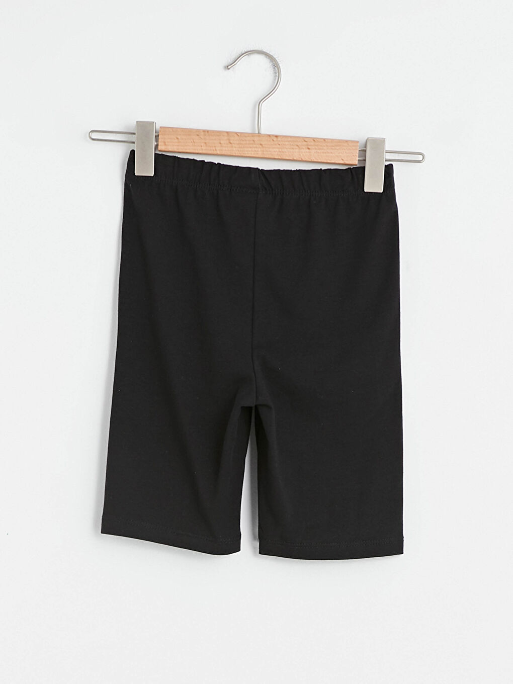 Базовые хлопковые короткие леггинсы для девочек-1