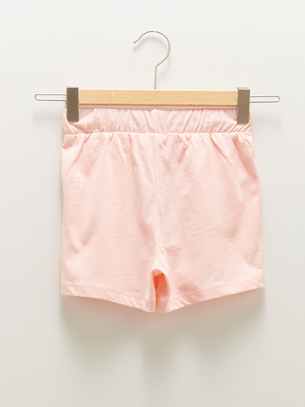 Basic Cotton Girls' Shorts With Elastic Waist -S1CV06Z4-FTG