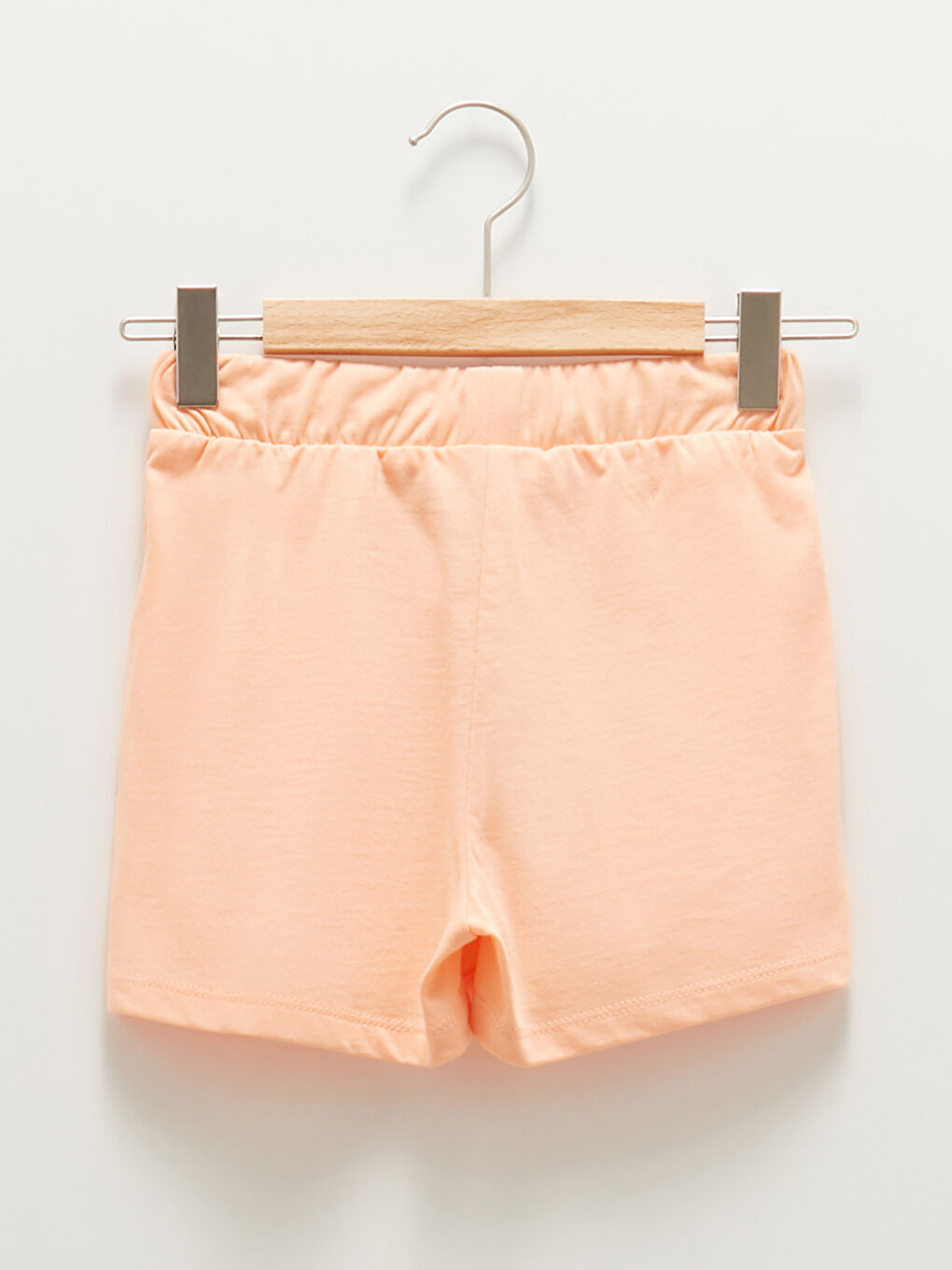 Basic Cotton Girls' Shorts With Elastic Waist -S1CV06Z4-G5P