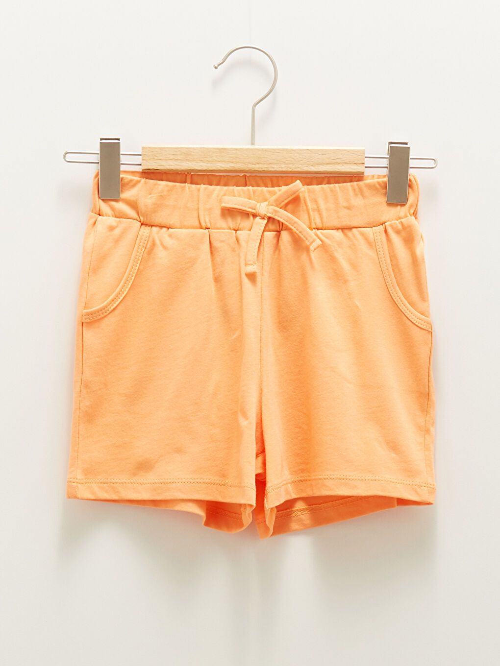 Basic Cotton Girls' Shorts With Elastic Waist -S1CV06Z4-GKU