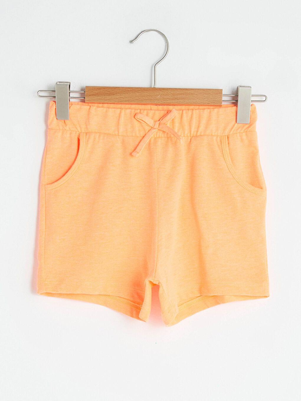 Basic Cotton Girls' Shorts With Elastic Waist -S1CV06Z4-CZY