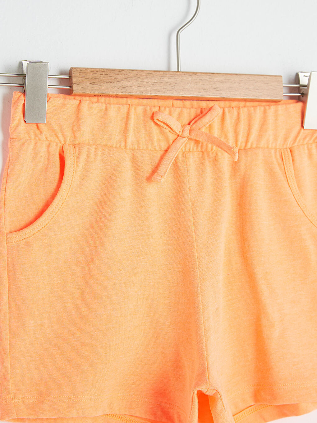 Basic Cotton Girls' Shorts With Elastic Waist -S1CV06Z4-CZY