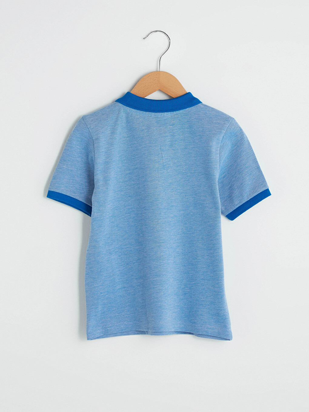 Polo Neck Basic Short Sleeve Boys' T-shirt-1