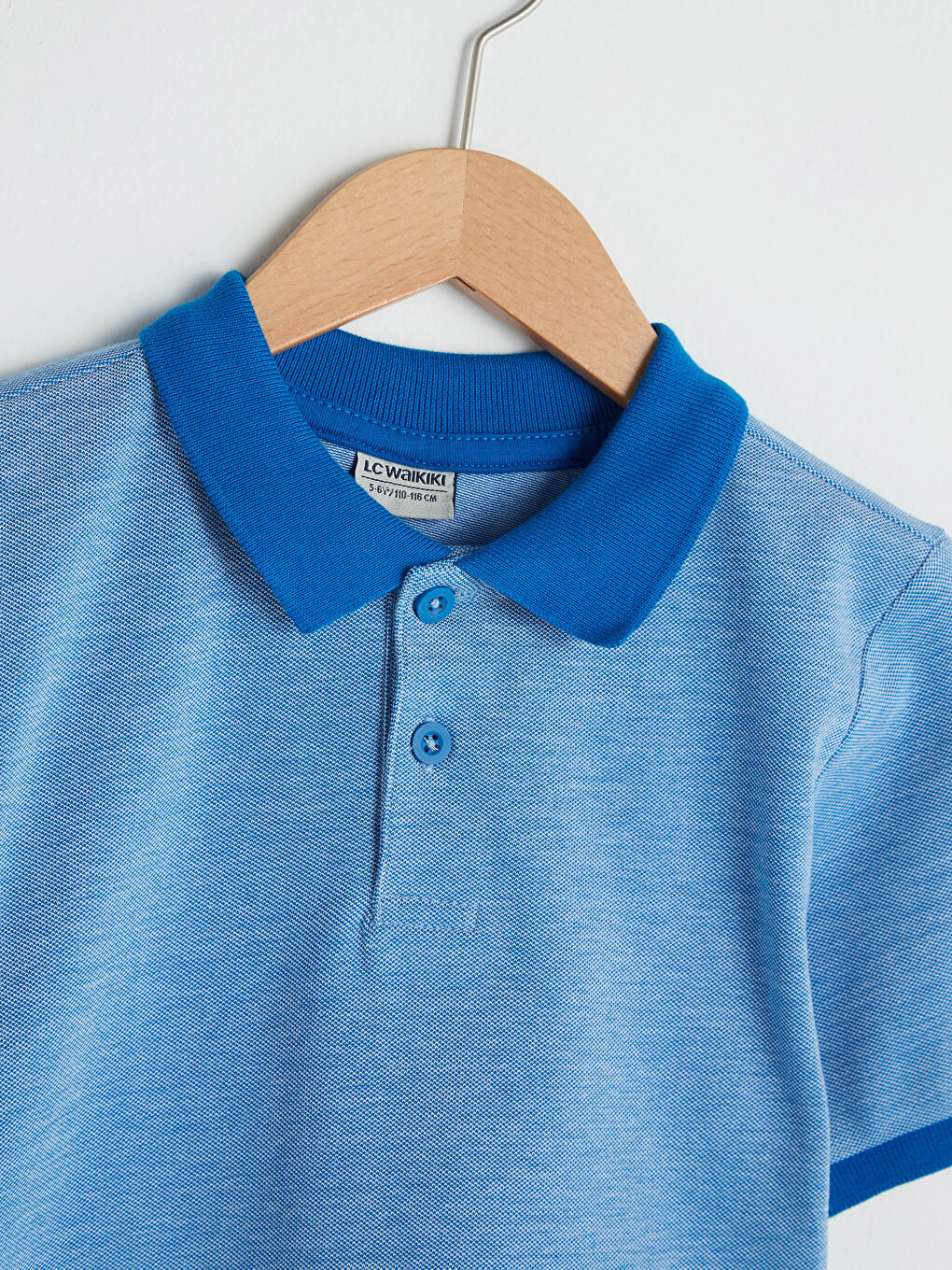 Polo Neck Basic Short Sleeve Boys' T-shirt-2