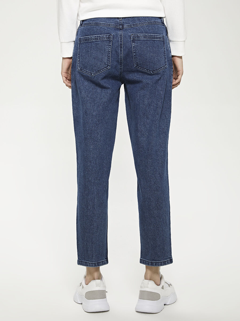 İndigo Regular Fit Kadın Mom Jean Pantolon-3