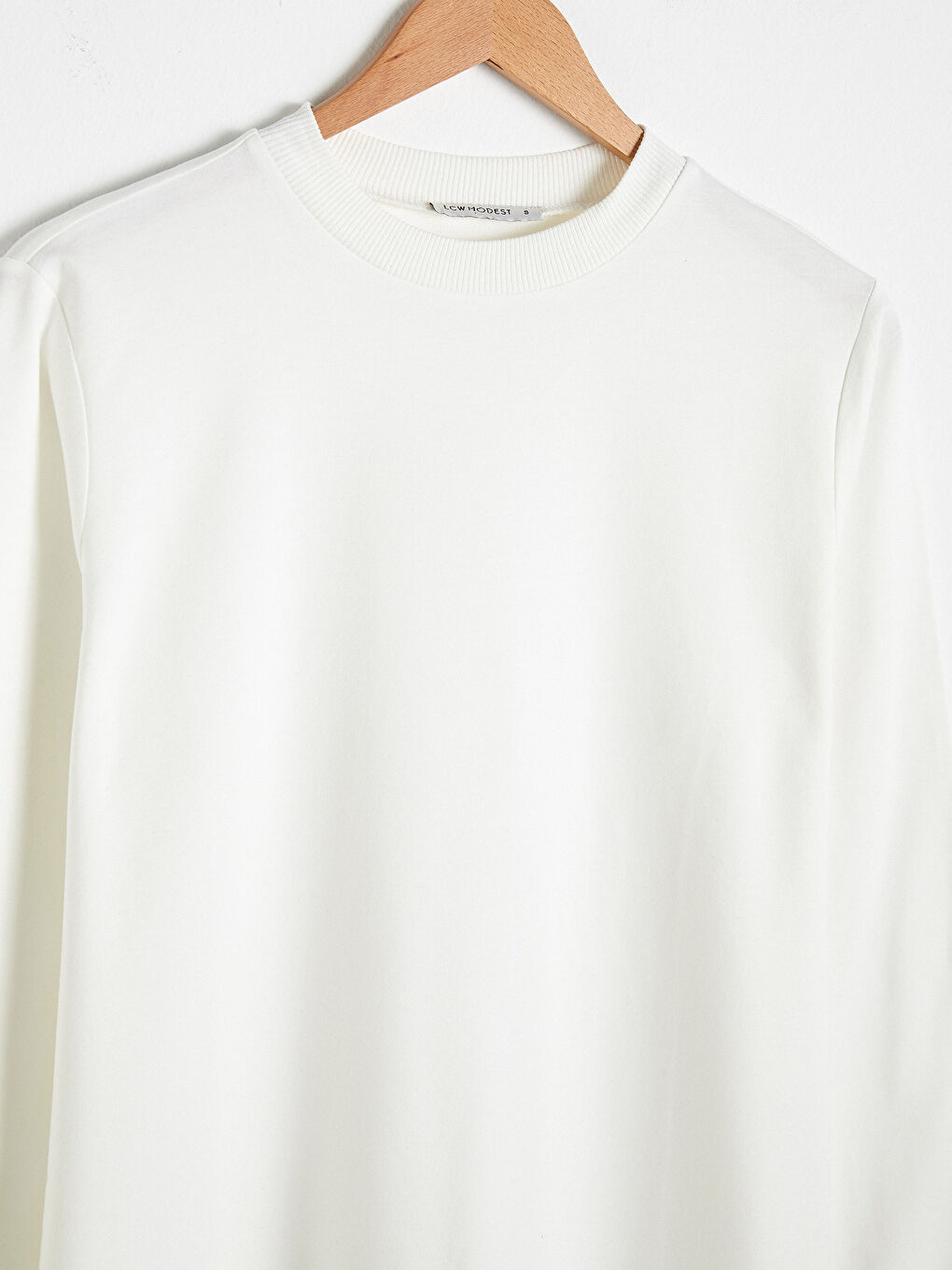 Dukserica tunika od pamuka sa okruglim izrezom za žene-7