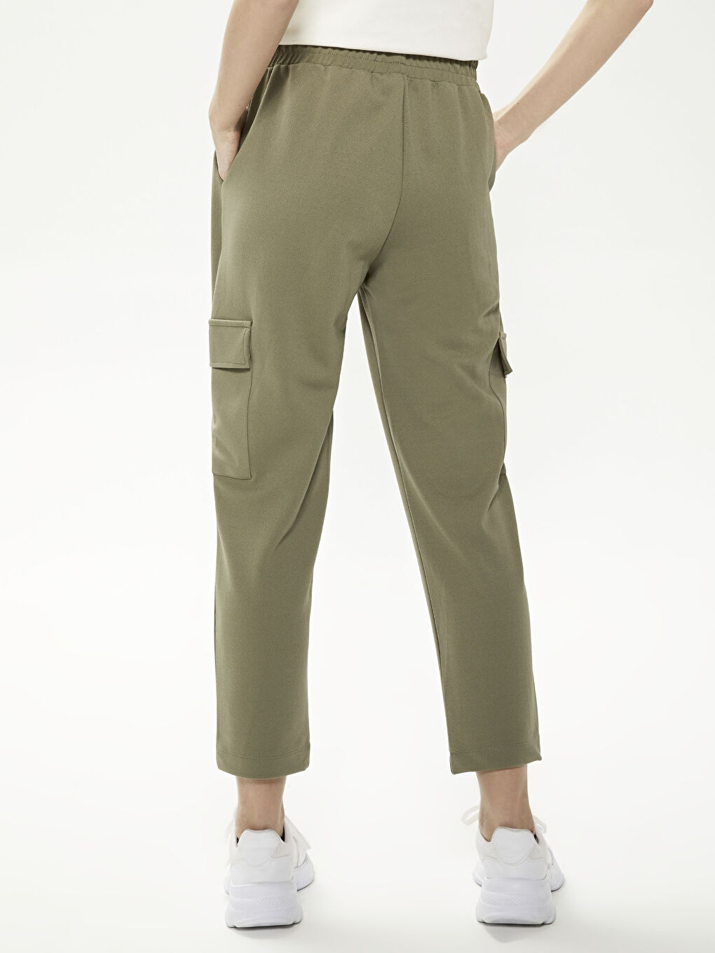 Elastic Waist Jogger Trousers-2